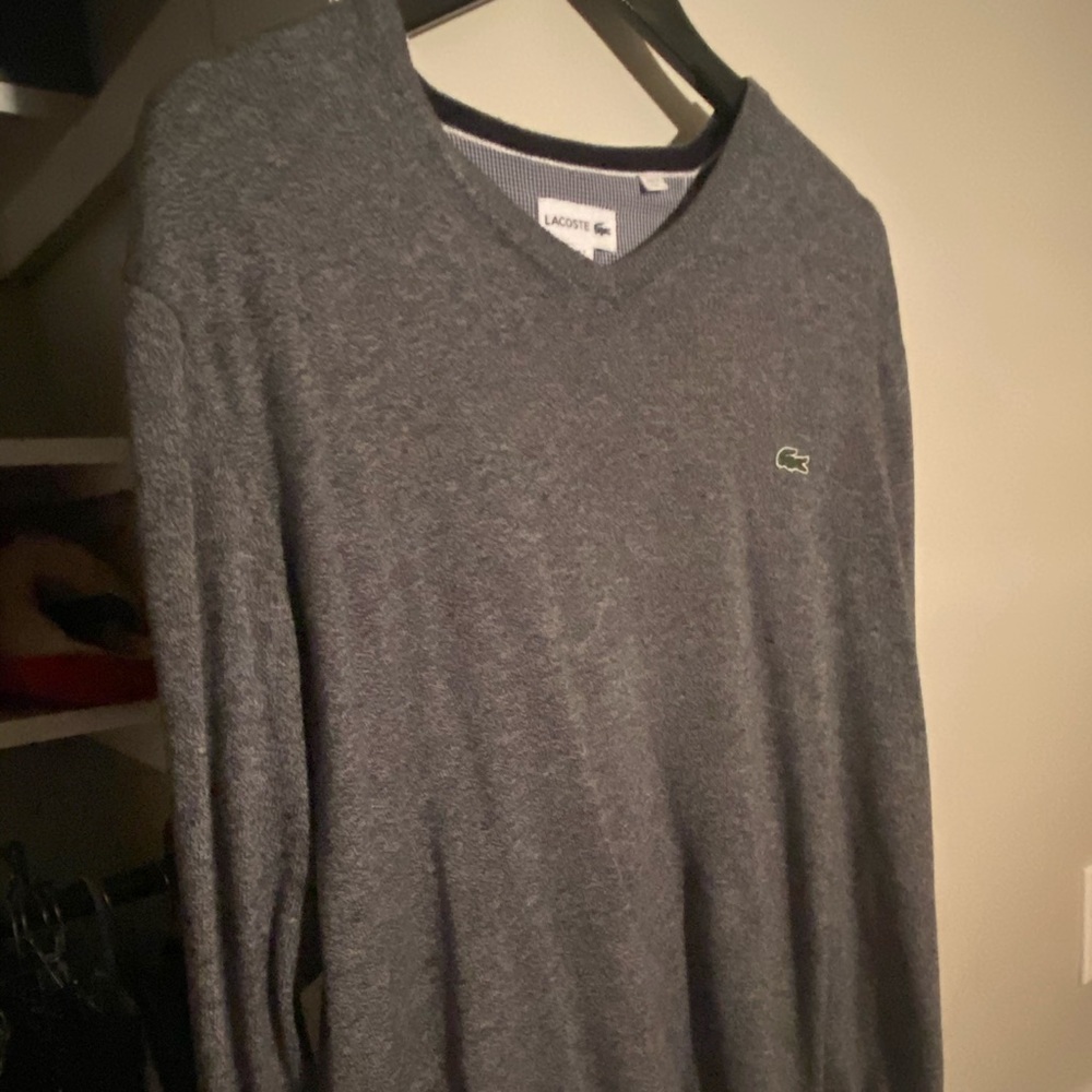 Men’s US xxl FR7 Lacoste V- neck Sweater